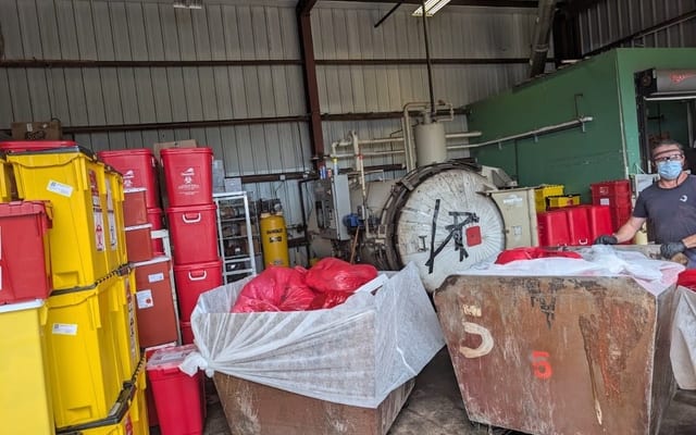 IPS HazMat team providing licensed medical waste disposal