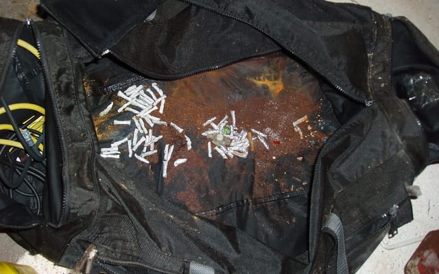 Meth lab decontamination specialists at a residential property