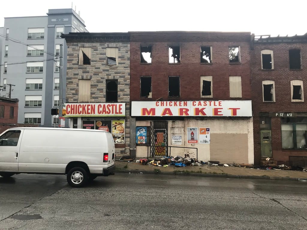 Commercial large loss restoration team at a hotel property